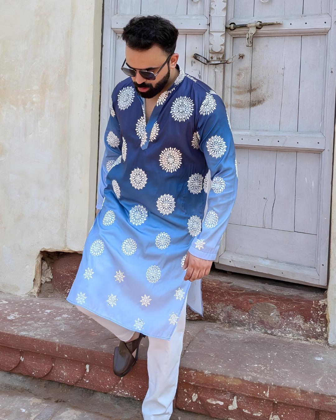 Midnight Bloom Kurta set