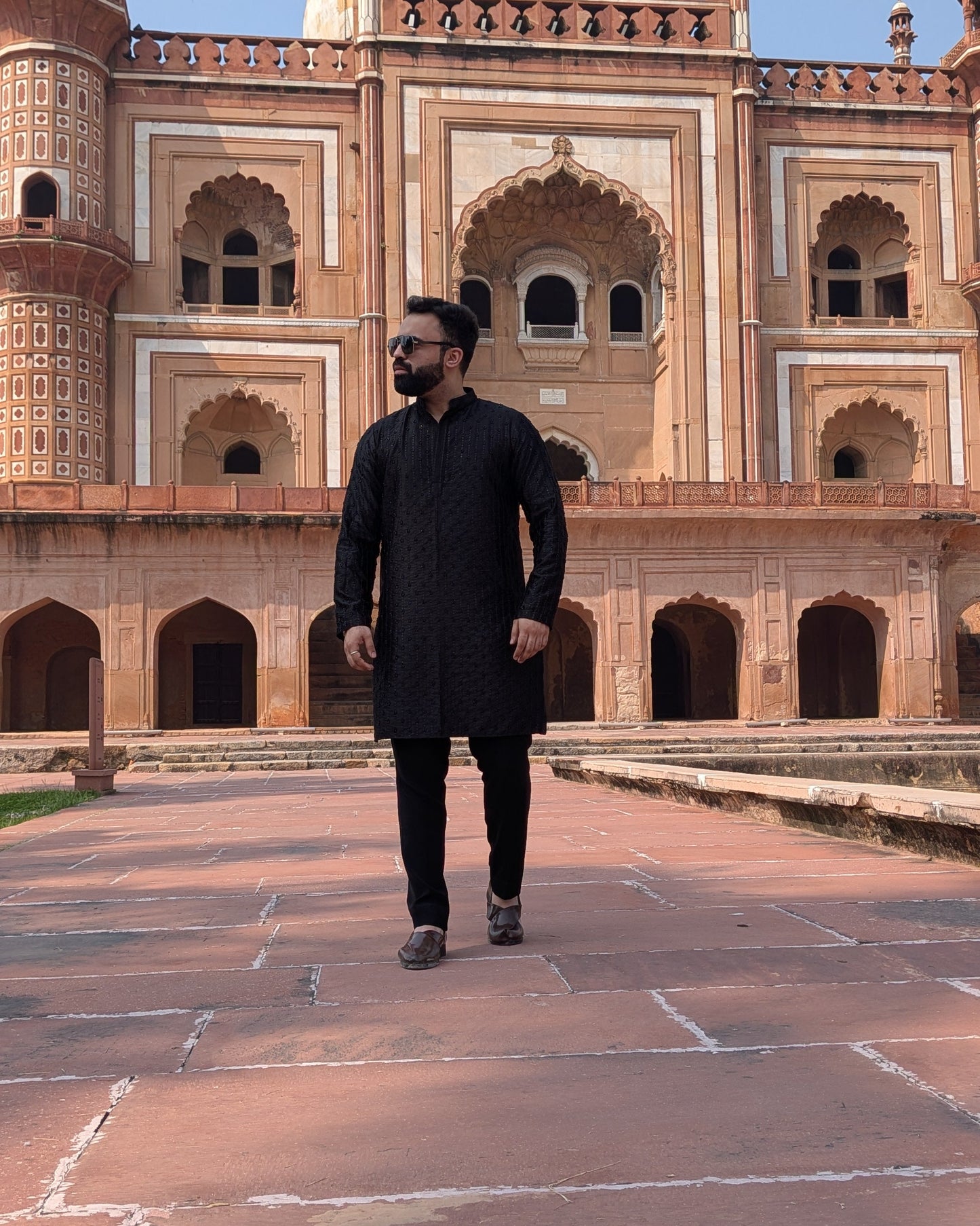 Black Veer Kurta Set