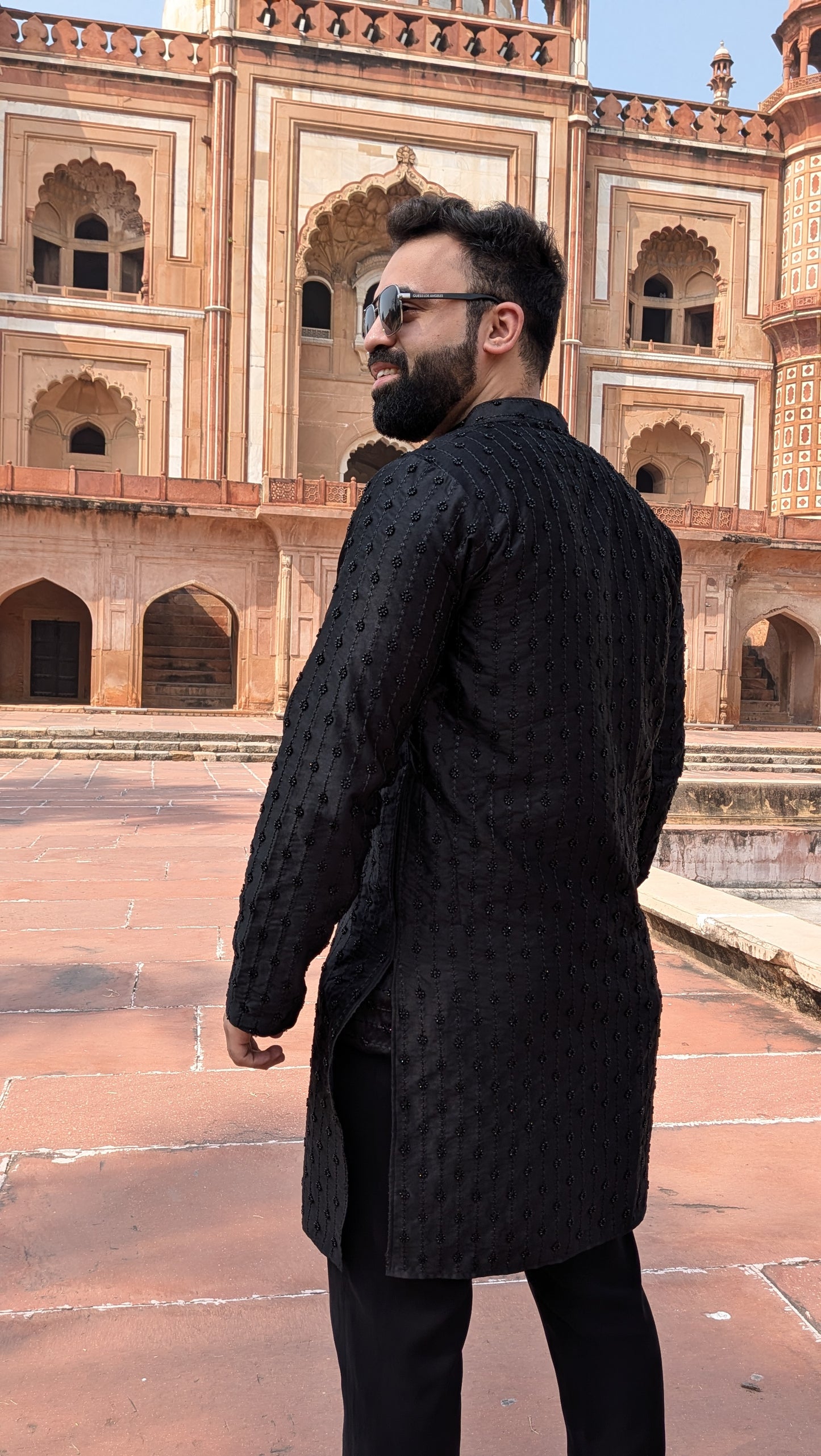 Black Veer Kurta Set