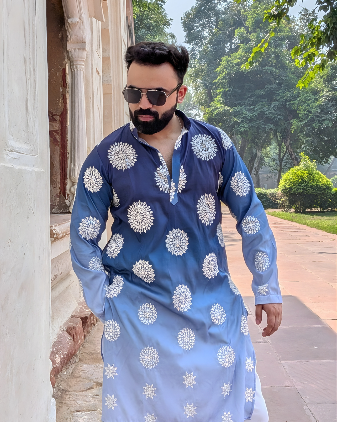 Midnight Bloom Kurta set