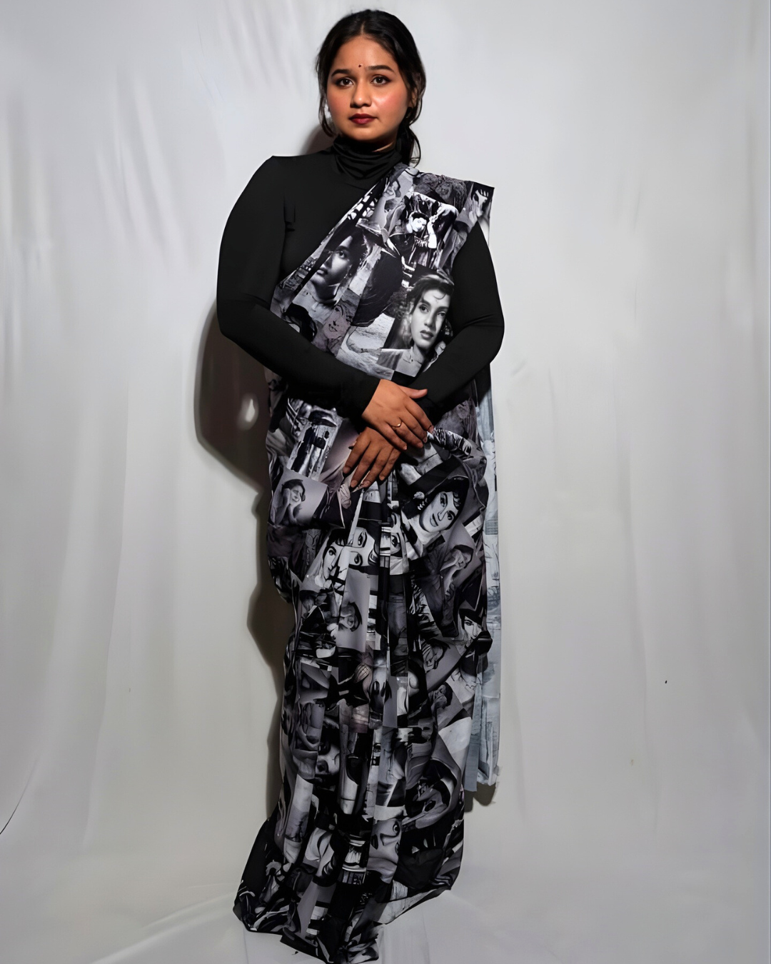 Vintage Cinema Cotton Saree