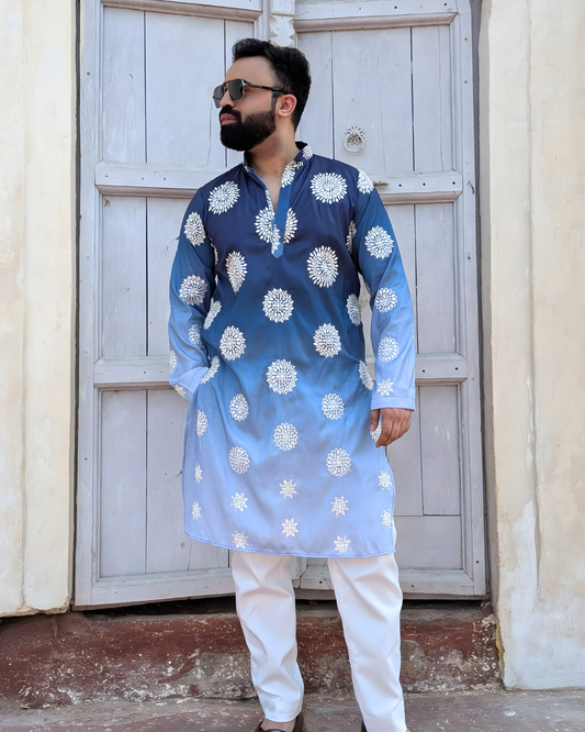 Midnight Bloom Kurta set