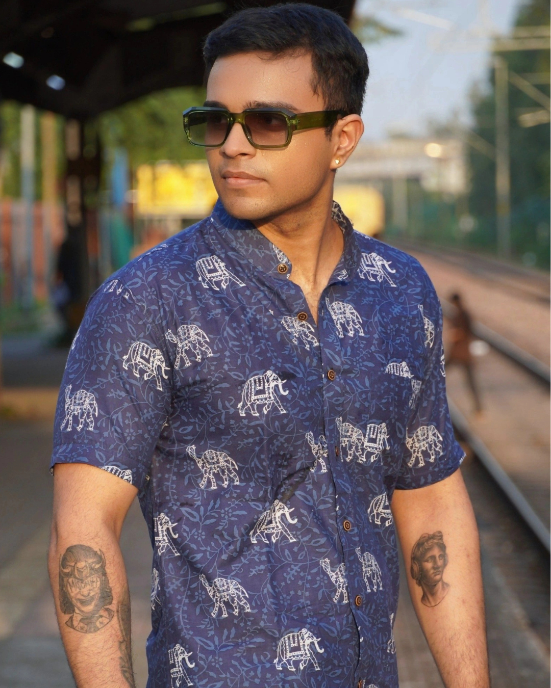 Blue Musafir Shirt